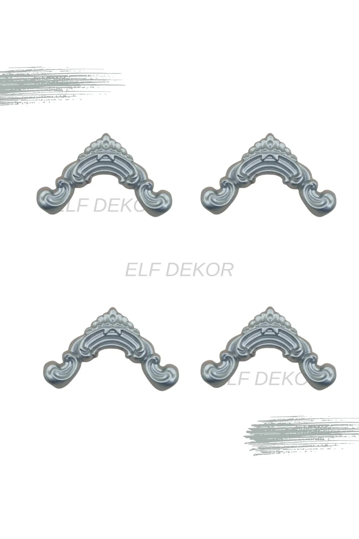 Dekoratif Boyanabilir  Polimer 2,5 cm Duvar Çıtası Uyumlu Köşe Motifi