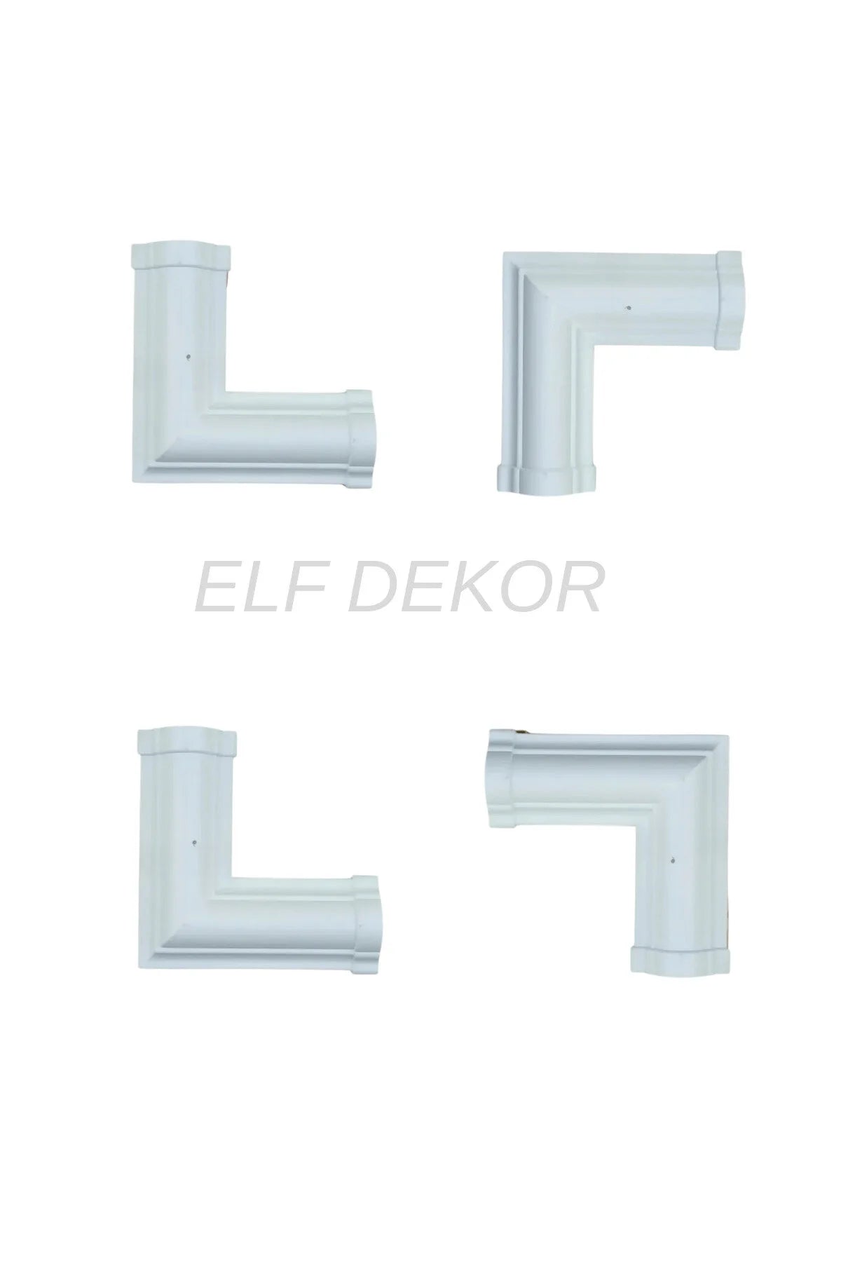 Dekoratif Polimer 2,5 cm Duvar Çıtası Uyumlu Köşe Motifi