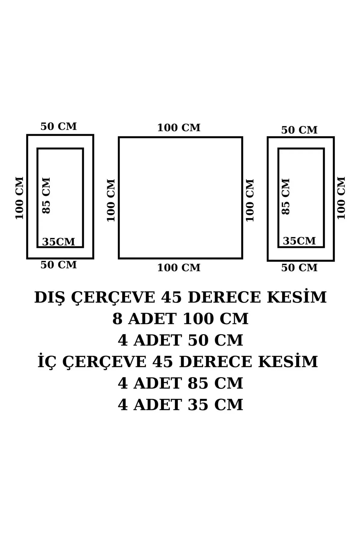 Kolay Kurulum, Kendinden Yapışkanlı, Boyanabilir Dekoratif Hazır Kesimli Duvar Çıtası Paketi