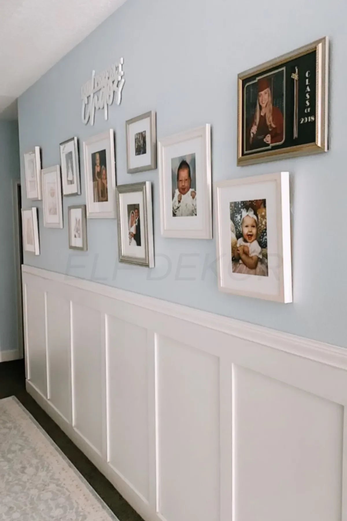 Antre,Koridor Boyanabilir İskandinav Duvar Çıtası 100cm x 7,5 cm (6 ADET) - 8mm