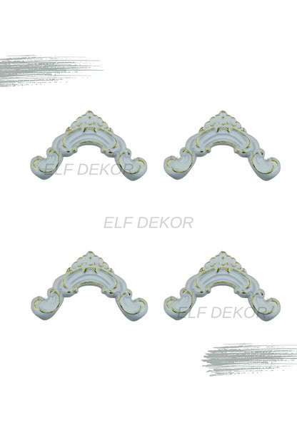 Dekoratif Boyanabilir  Polimer 2,5 cm Duvar Çıtası Uyumlu Köşe Motifi