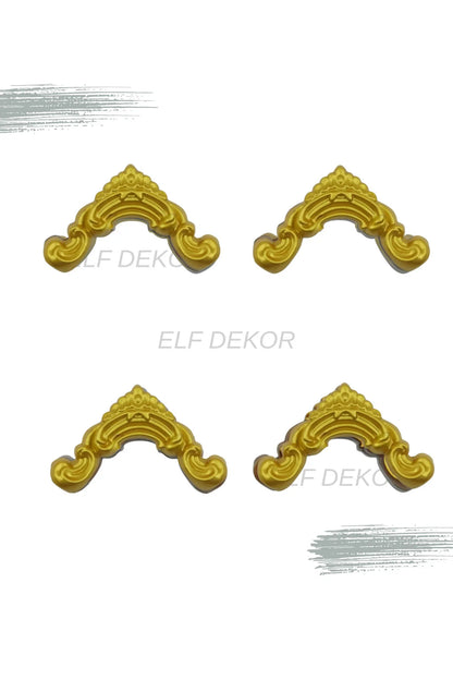 Dekoratif Boyanabilir  Polimer 2,5 cm Duvar Çıtası Uyumlu Köşe Motifi