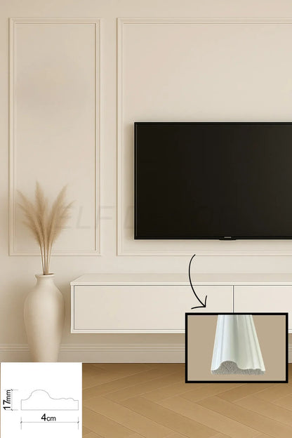 Dekoratif Boyanabilir Tv Ünitesi Tasarımı Hazır Kesim