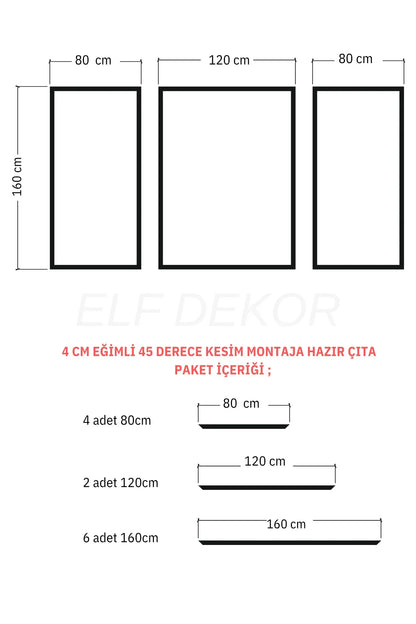 Dekoratif Boyanabilir Tv Ünitesi Tasarımı Hazır Kesim