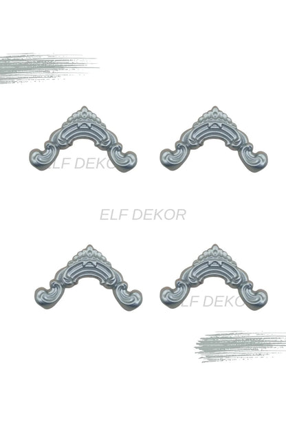 Dekoratif Boyanabilir  Polimer 2,5 cm Duvar Çıtası Uyumlu Köşe Motifi