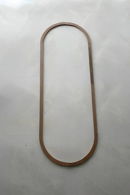 Modern Dekoratif Duvar Paneli – Ahşap Duvar Çıtası Oval Serisi