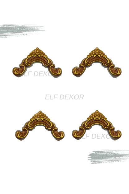 Dekoratif Boyanabilir  Polimer 2,5 cm Duvar Çıtası Uyumlu Köşe Motifi