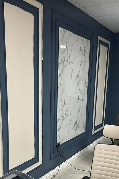 122cmx224cm 1 Adet Parlak Beyaz Mermer Desenli Duvar Paneli (Banyo&Mutfak&Zemin)