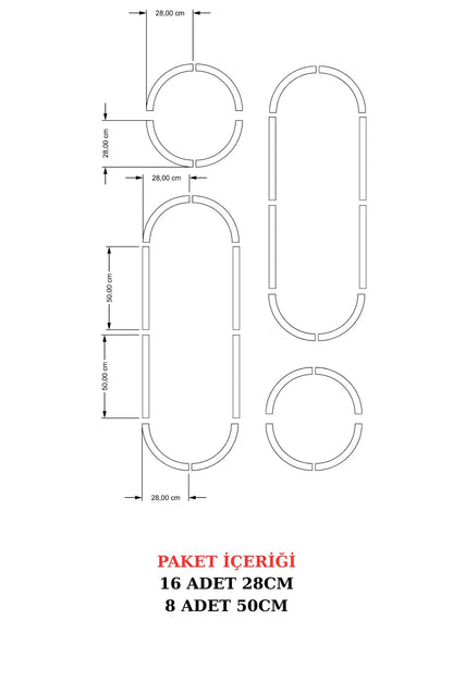 Modern Dekoratif Duvar Paneli – Ahşap Duvar Çıtası Oval Serisi