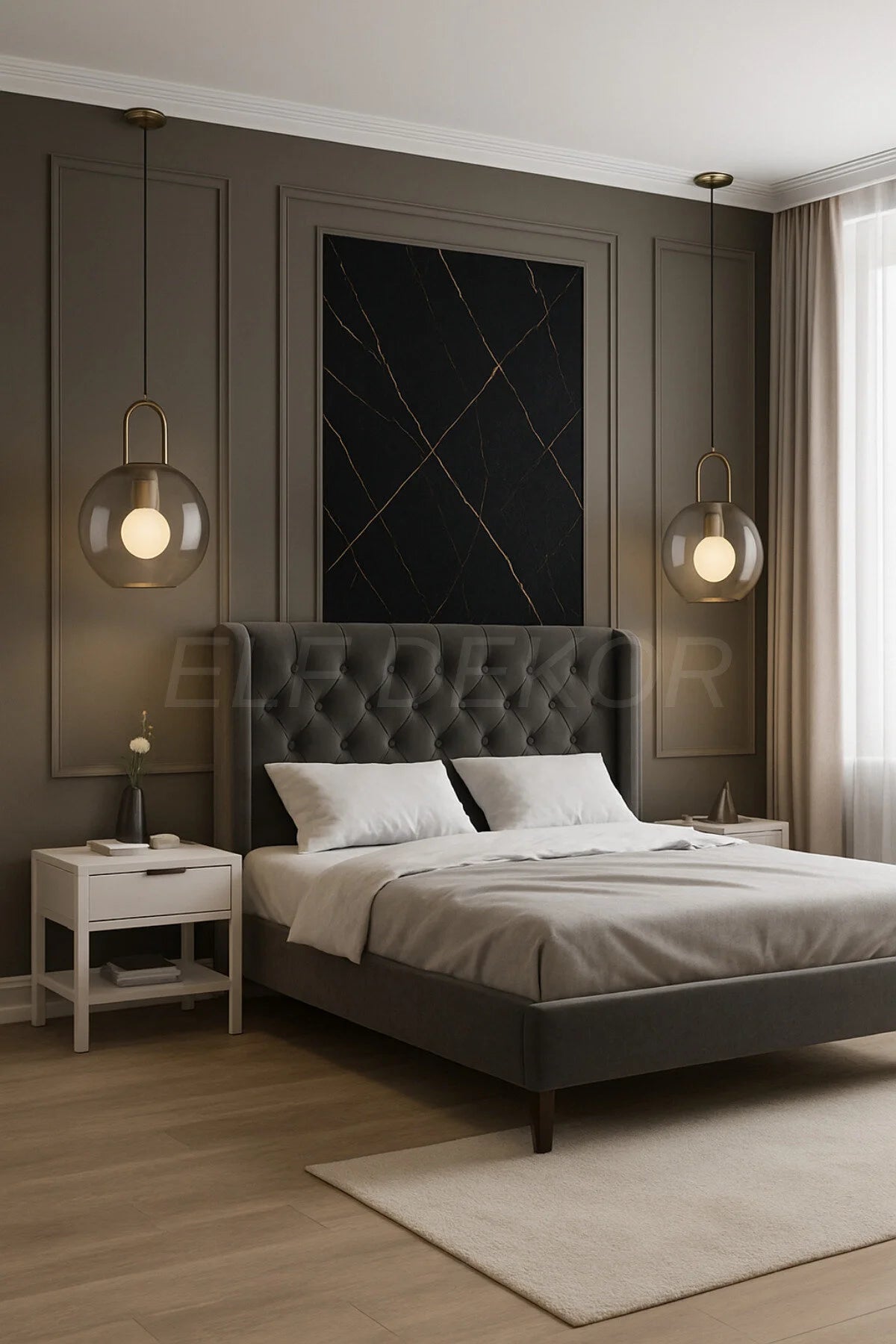 122cmx224cm 1 Adet Parlak Beyaz Mermer Desenli Duvar Paneli (Banyo&Mutfak&Zemin)