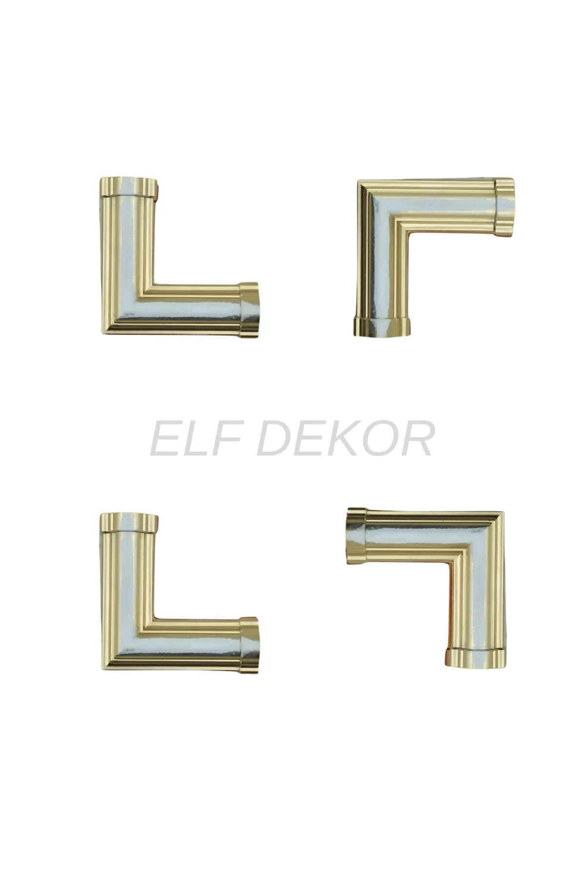 Dekoratif Polimer 2,5 cm Duvar Çıtası Uyumlu Köşe Motifi