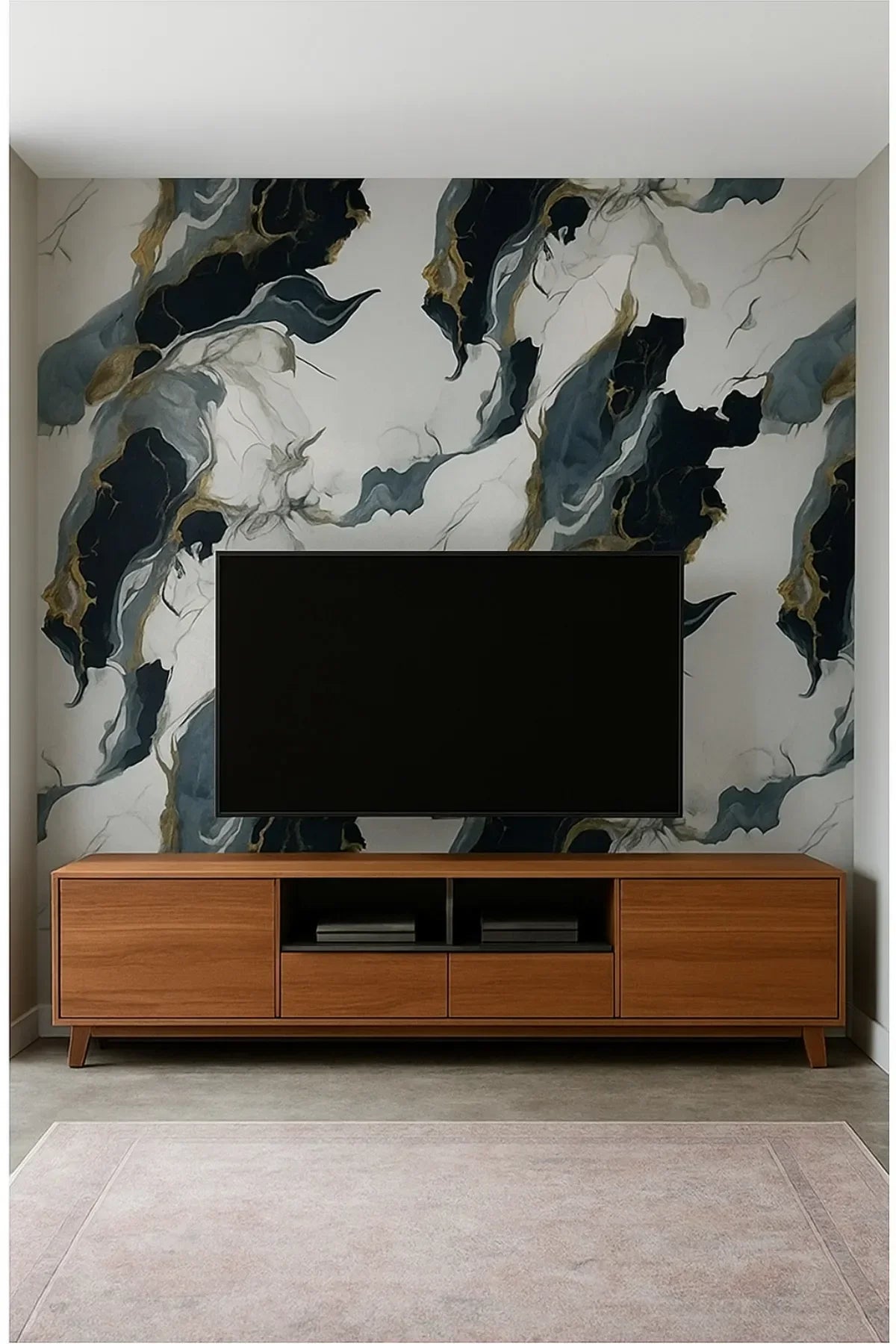 122cmx224cm 1 Adet Parlak Beyaz Mermer Desenli PVC Duvar Paneli (Banyo&Mutfak&Zemin)