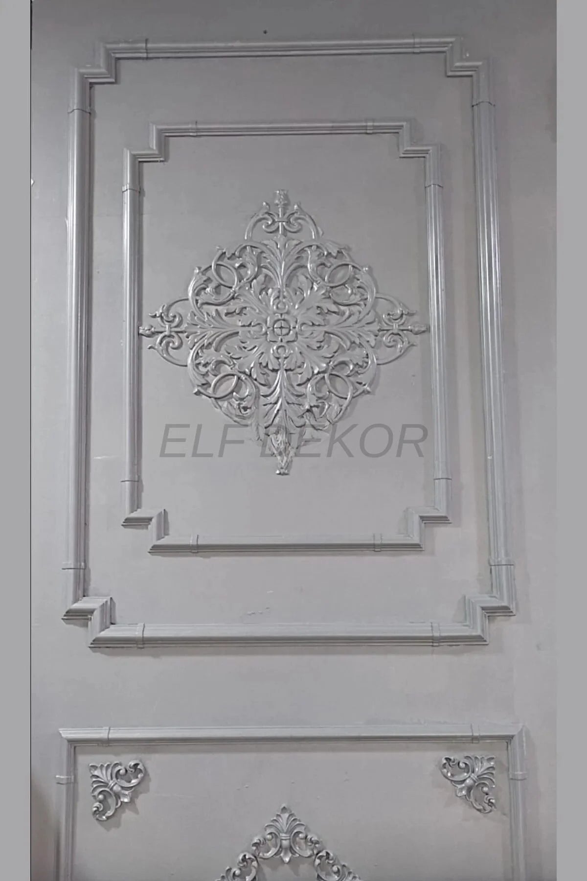 Polimer 4 cm Duvar Çıtası Uyumlu Köşe Motifi