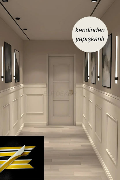 Kolay Kurulabilen, Kendinden Yapışkanlı Koridor Duvar Çıtası