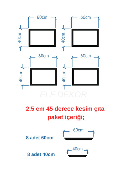 Kolay Kurulabilen, Kendinden Yapışkanlı Koridor Duvar Çıtası