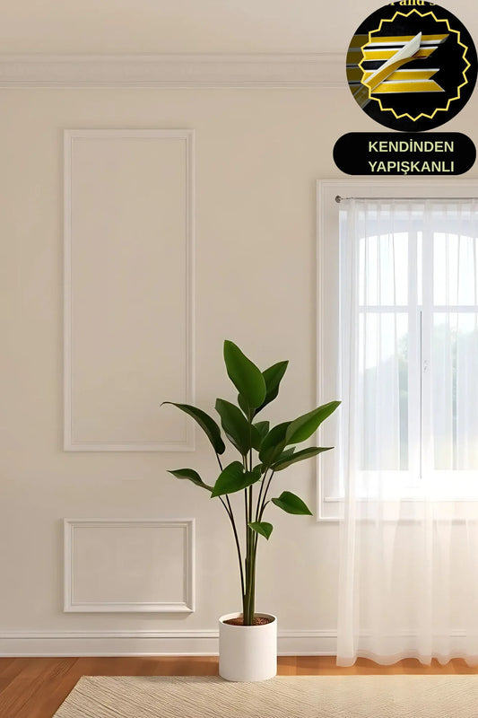 Kendinden Yapışkanlı Dekoratif Boyanabilir Dekoratif Boyanabilir Salon Duvar Çıtası