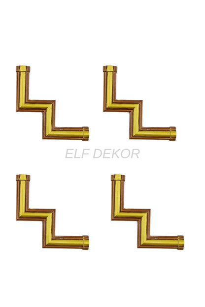 Dekoratif Polimer 2,5 cm Duvar Çıtası Uyumlu Köşe Motifi