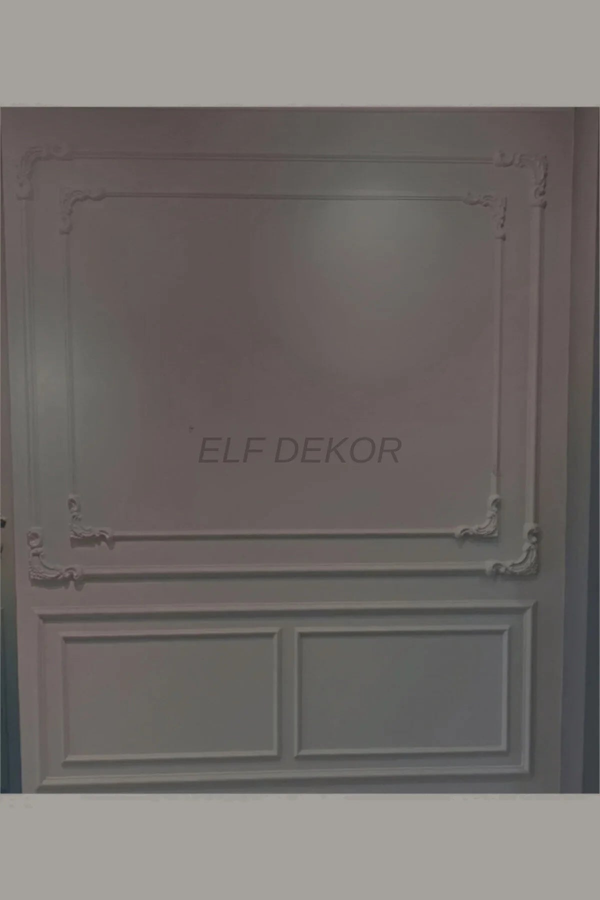 Dekoratif Boyanabilir  Polimer 2,5 cm Duvar Çıtası Uyumlu Köşe Motifi