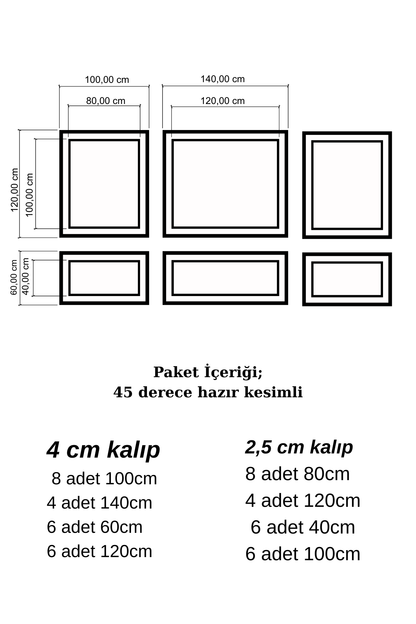 Boyanabilir Dekoratif Hazır Kesimli Duvar Çıtası, Kolay kurulum Salon, Antre Modern Tasarım