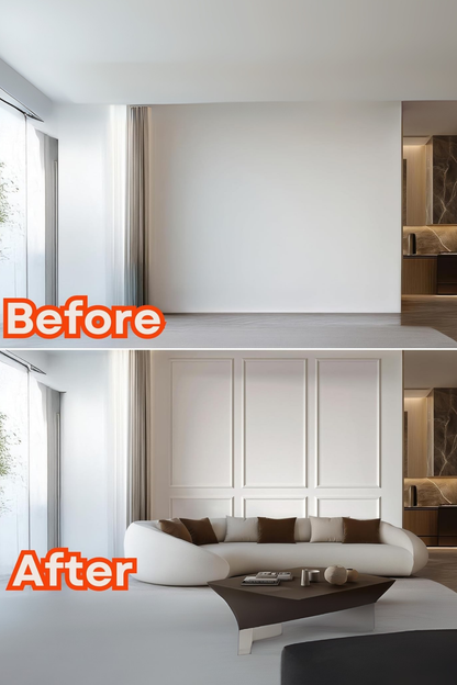 Dekoratif Boyanabilir Duvar Çıtası Hazır Kesimli Paket